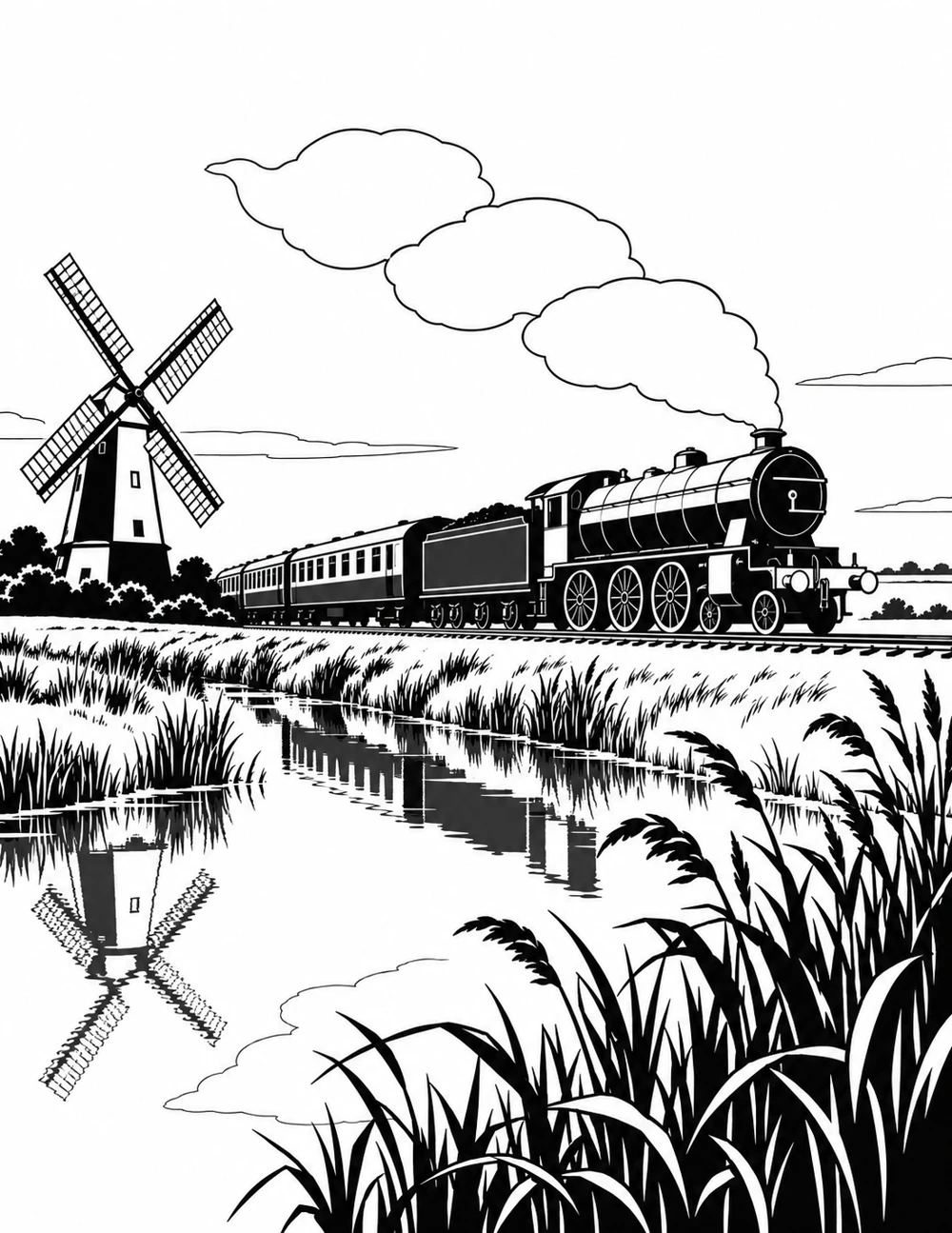 Completed artwork: A journey through the Fenlands
